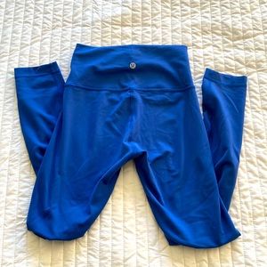 Lululemon Run Fast and Free Blue Leggings